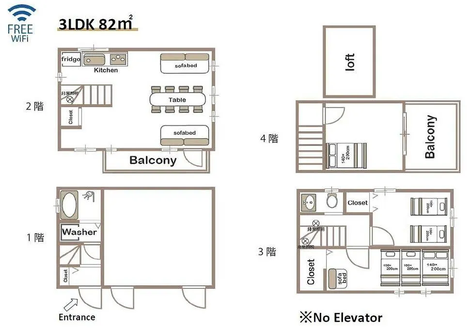 Open May 2024/Universal Studios/Gourmet Town/4Br Ōsaka